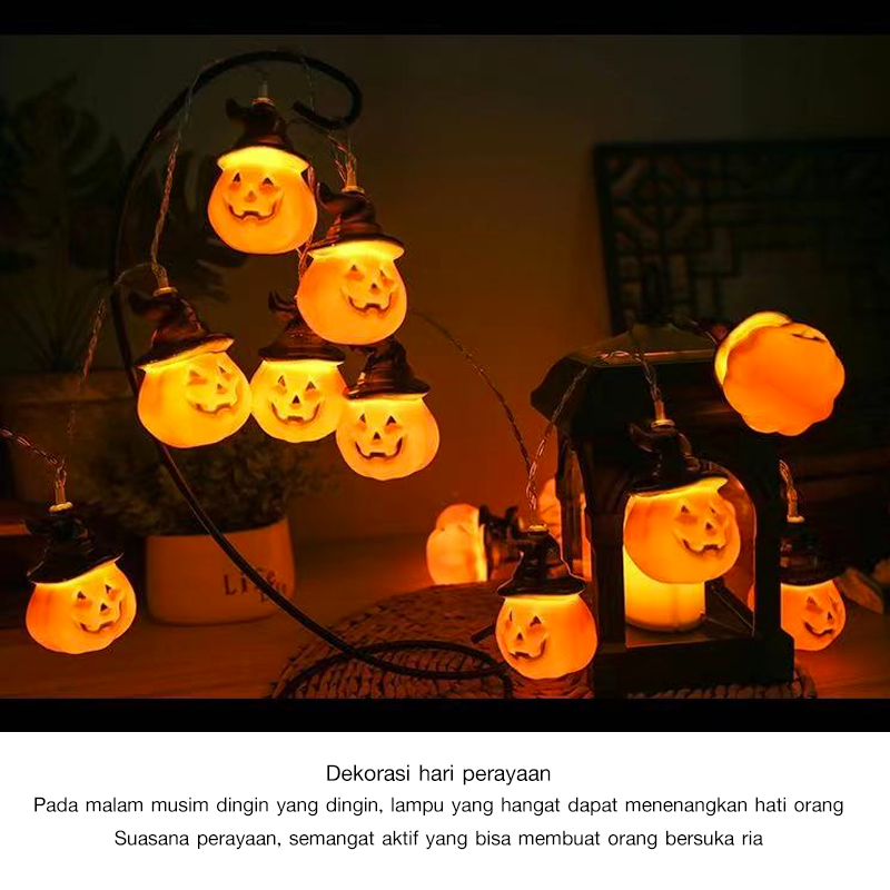 Jual Lampu Tumblr Led Model Pumpkin String Lights Lampu Dekorasi Hari